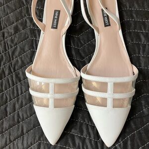 Nine West White Strappy Sandals
